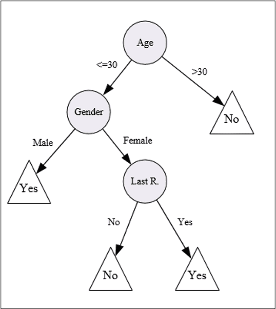 Figure 1: Decision Tree Presenting Response to Direct Mail